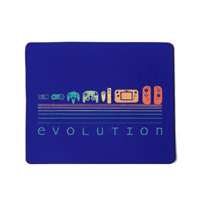 Video Game Controller Evolution 80s 90s Mousepad