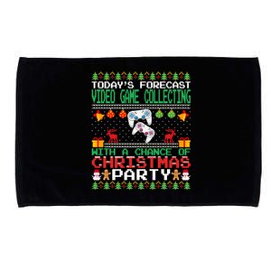 Video Game Collecting Christmas Party Video Gamer Xmas Gift Microfiber Hand Towel