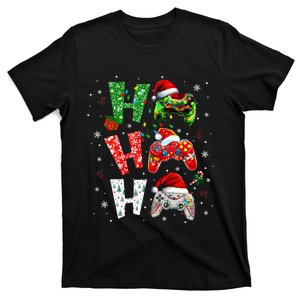 Video Game Controller Ho Ho Ho Christmas Santa Gamer T-Shirt