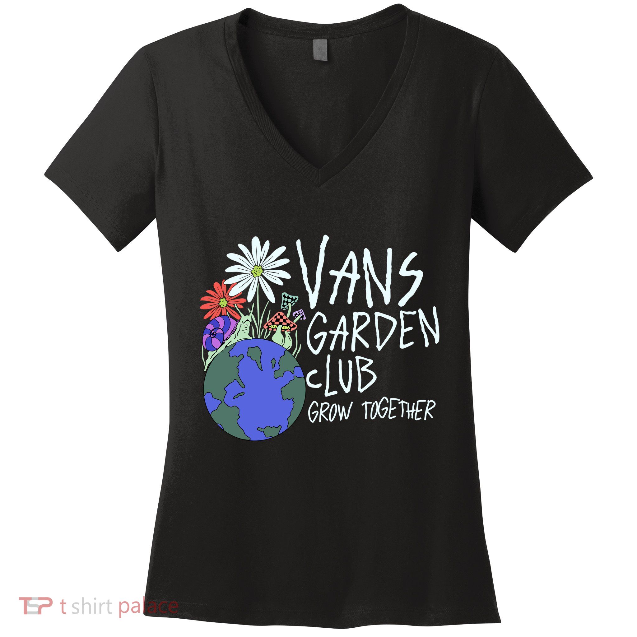 Vans Garden Club Grow Together Women's V-Neck T-Shirt