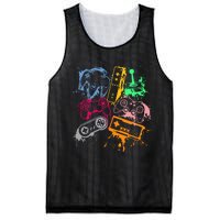 Video Game Console Controllers Retro 80's 90's Arcade Gamer  Mesh Reversible Basketball Jersey Tank