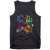 Video Game Console Controllers Retro 80's 90's Arcade Gamer  Tank Top