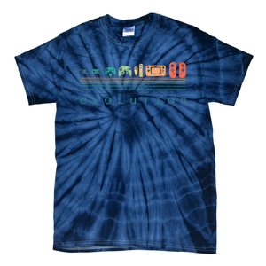 Video Game Controller Evolution 80s 90s Retro Gaming Gamer Tie-Dye T-Shirt