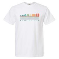 Video Game Controller Evolution 80s 90s Retro Gaming Gamer Garment-Dyed Heavyweight T-Shirt