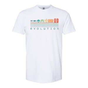 Video Game Controller Evolution 80s 90s Retro Gaming Gamer Softstyle CVC T-Shirt