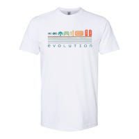 Video Game Controller Evolution 80s 90s Retro Gaming Gamer Softstyle CVC T-Shirt