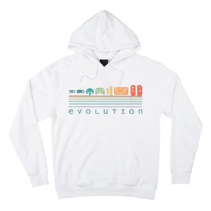 Video Game Controller Evolution 80s 90s Retro Gaming Gamer Hoodie