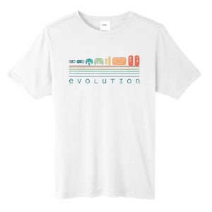 Video Game Controller Evolution 80s 90s Retro Gaming Gamer Tall Fusion ChromaSoft Performance T-Shirt