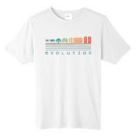 Video Game Controller Evolution 80s 90s Retro Gaming Gamer Tall Fusion ChromaSoft Performance T-Shirt