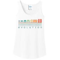 Video Game Controller Evolution 80s 90s Retro Gaming Gamer Ladies Essential Tank