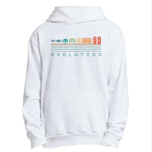 Video Game Controller Evolution 80s 90s Retro Gaming Gamer Urban Pullover Hoodie