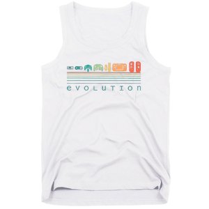 Video Game Controller Evolution 80s 90s Retro Gaming Gamer Tank Top