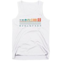 Video Game Controller Evolution 80s 90s Retro Gaming Gamer Tank Top