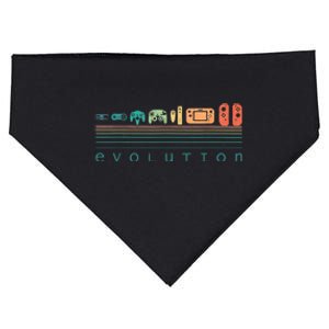 Video Game Controller Evolution 80s 90s Retro Gaming Gamer USA-Made Doggie Bandana