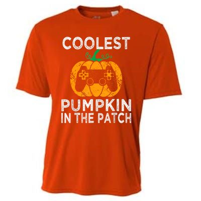 Video Gamer Coolest Pumpkin In Patch Halloween Costume Gift Cooling Performance Crew T-Shirt