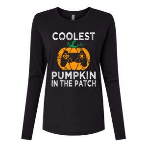 Video Gamer Coolest Pumpkin In Patch Halloween Costume Gift Womens Cotton Relaxed Long Sleeve T-Shirt