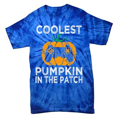 Video Gamer Coolest Pumpkin In Patch Halloween Costume Gift Tie-Dye T-Shirt