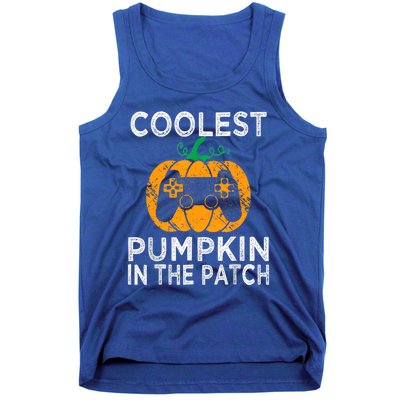 Video Gamer Coolest Pumpkin In Patch Halloween Costume Gift Tank Top