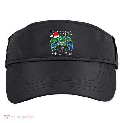 Video Game Controller Christmas Santa Hat Gamer  Adult Drive Performance Visor