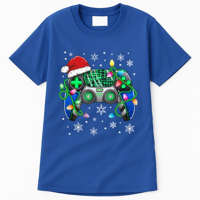 Video Game Controller Christmas Santa Hat Gamer  Tall T-Shirt