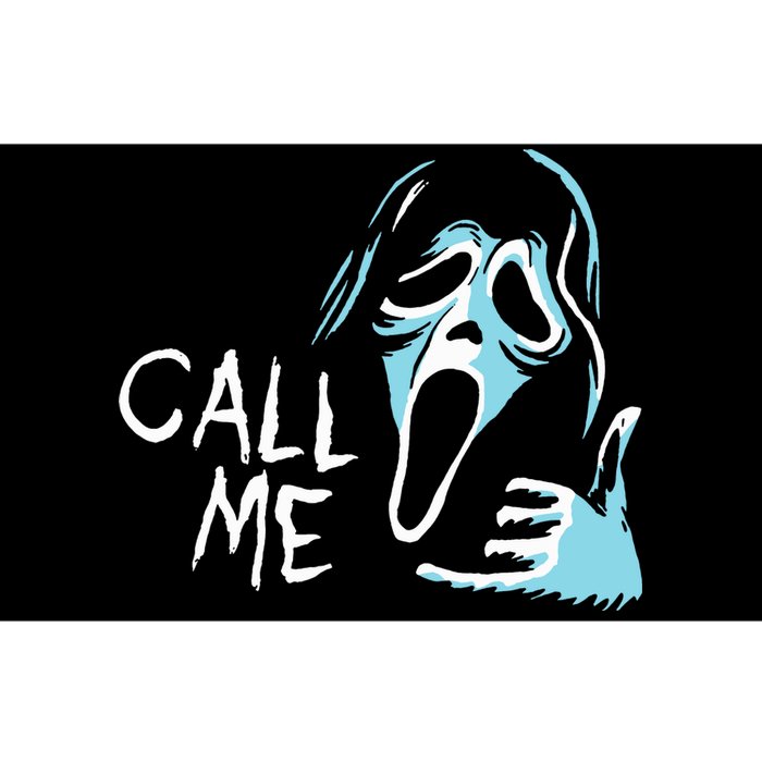 Vintage Ghostface Call Me Scream Movie Halloween Bumper Sticker