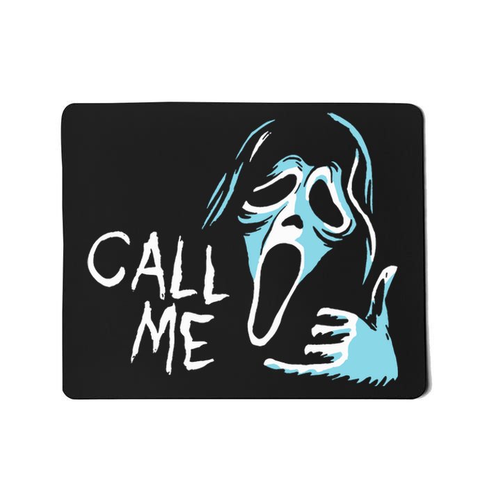 Vintage Ghostface Call Me Scream Movie Halloween Mousepad