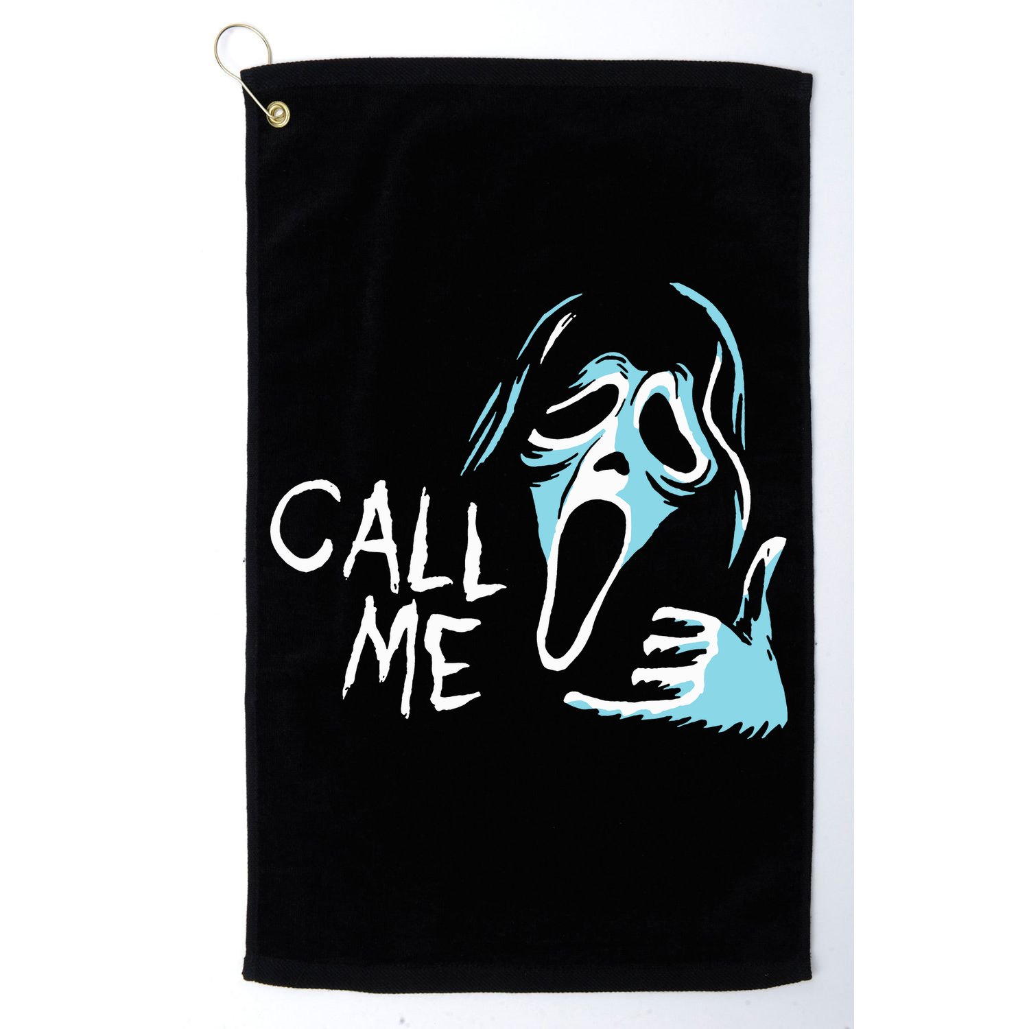 Vintage Ghostface Call Me Scream Movie Halloween Golf Towel