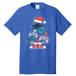 Video Game Controller Christmas Tree Gamer Funny Gift Tall T-Shirt