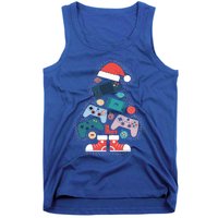 Video Game Controller Christmas Tree Gamer Funny Gift Tank Top