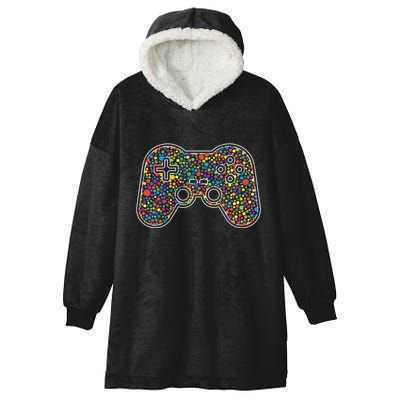 Video Game Controller Make Your Mark International Dot Day Hooded Wearable Blanket