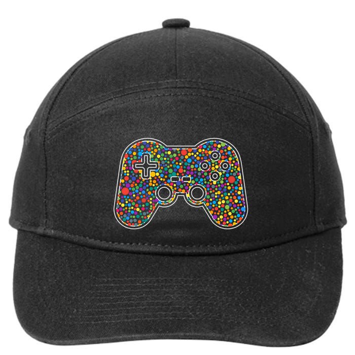 Video Game Controller Make Your Mark International Dot Day 7-Panel Snapback Hat