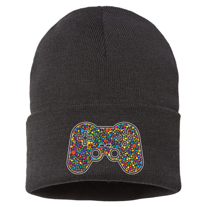Video Game Controller Make Your Mark International Dot Day Sustainable Knit Beanie