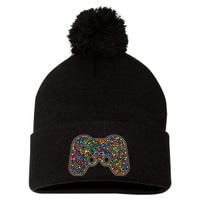 Video Game Controller Make Your Mark International Dot Day Pom Pom 12in Knit Beanie