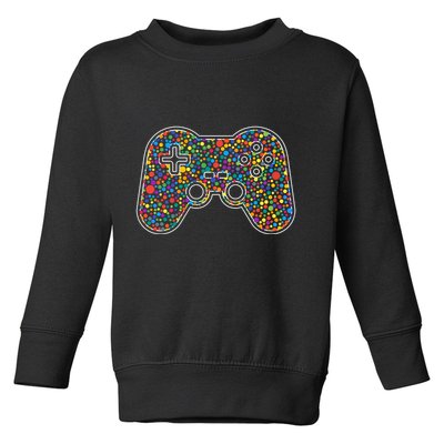 Video Game Controller Make Your Mark International Dot Day Toddler Sweatshirt