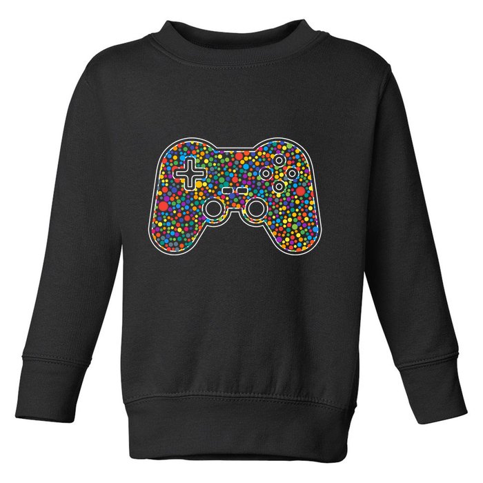 Video Game Controller Make Your Mark International Dot Day Toddler Sweatshirt