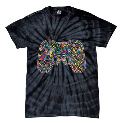 Video Game Controller Make Your Mark International Dot Day Tie-Dye T-Shirt