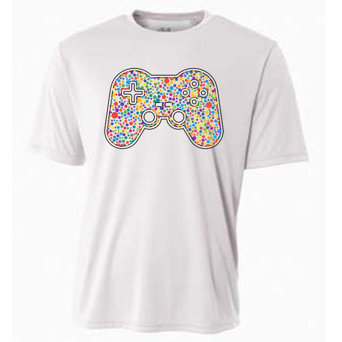 Video Game Controller Make Your Mark International Dot Day Cooling Performance Crew T-Shirt