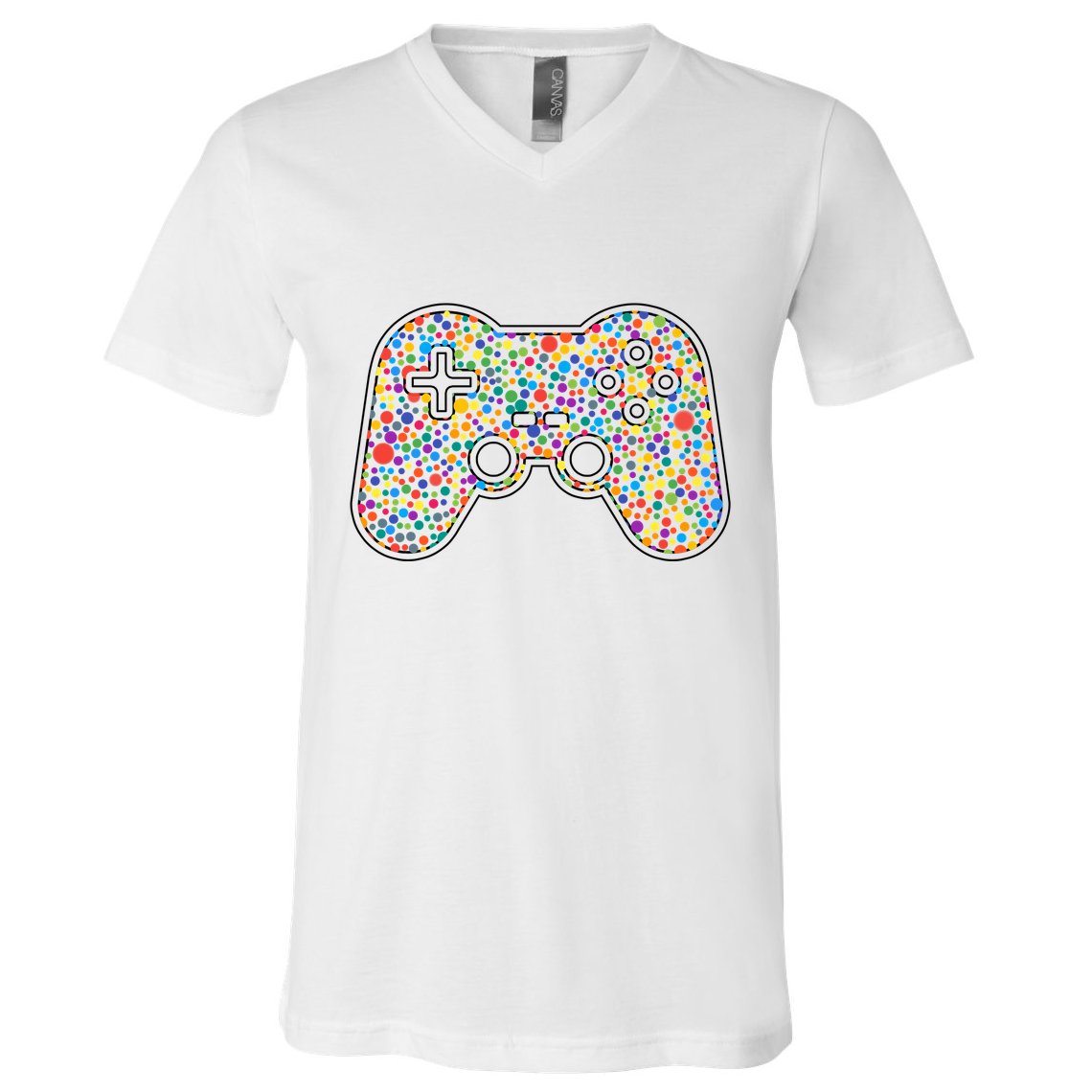 Video Game Controller Make Your Mark International Dot Day V-Neck T-Shirt
