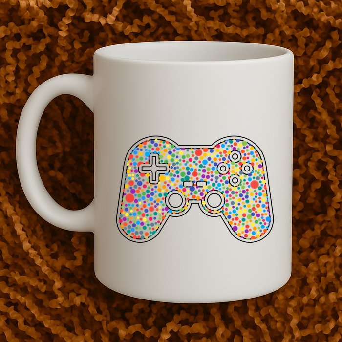 Video Game Controller Make Your Mark International Dot Day Mug