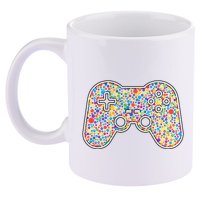 Video Game Controller Make Your Mark International Dot Day 11oz C Handle Ceramic Mug