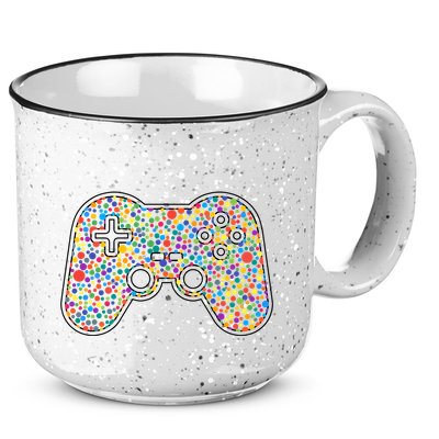 Video Game Controller Make Your Mark International Dot Day 15oz Campfire Ceramic Mug