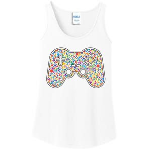 Video Game Controller Make Your Mark International Dot Day Ladies Essential Tank