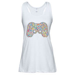 Video Game Controller Make Your Mark International Dot Day Ladies Essential Flowy Tank