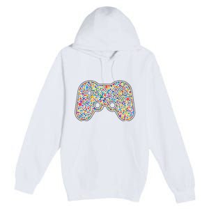 Video Game Controller Make Your Mark International Dot Day Premium Pullover Hoodie