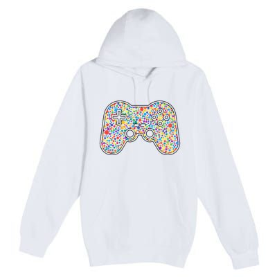 Video Game Controller Make Your Mark International Dot Day Premium Pullover Hoodie