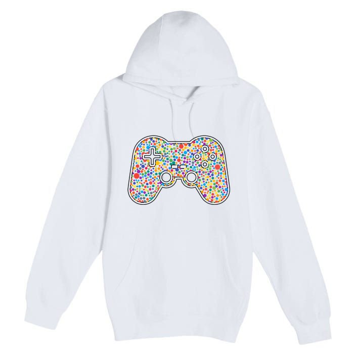 Video Game Controller Make Your Mark International Dot Day Premium Pullover Hoodie