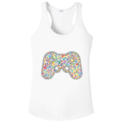 Video Game Controller Make Your Mark International Dot Day Ladies PosiCharge Competitor Racerback Tank