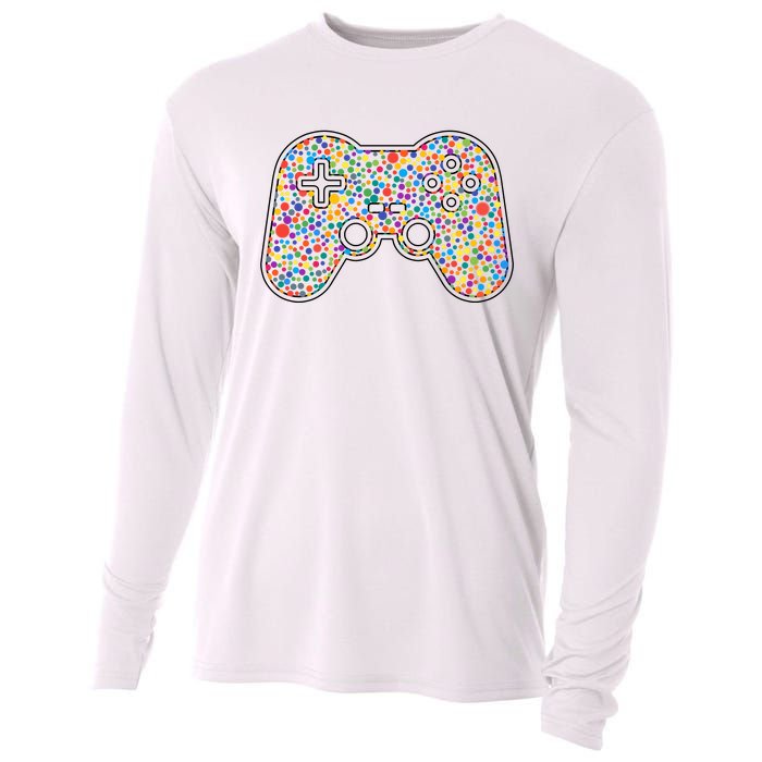 Video Game Controller Make Your Mark International Dot Day Cooling Performance Long Sleeve Crew