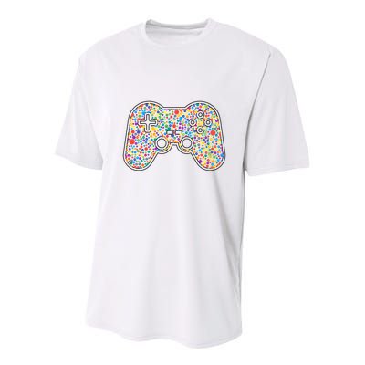 Video Game Controller Make Your Mark International Dot Day Youth Performance Sprint T-Shirt