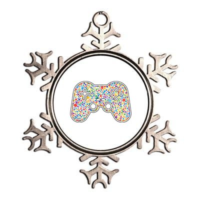 Video Game Controller Make Your Mark International Dot Day Metallic Star Ornament